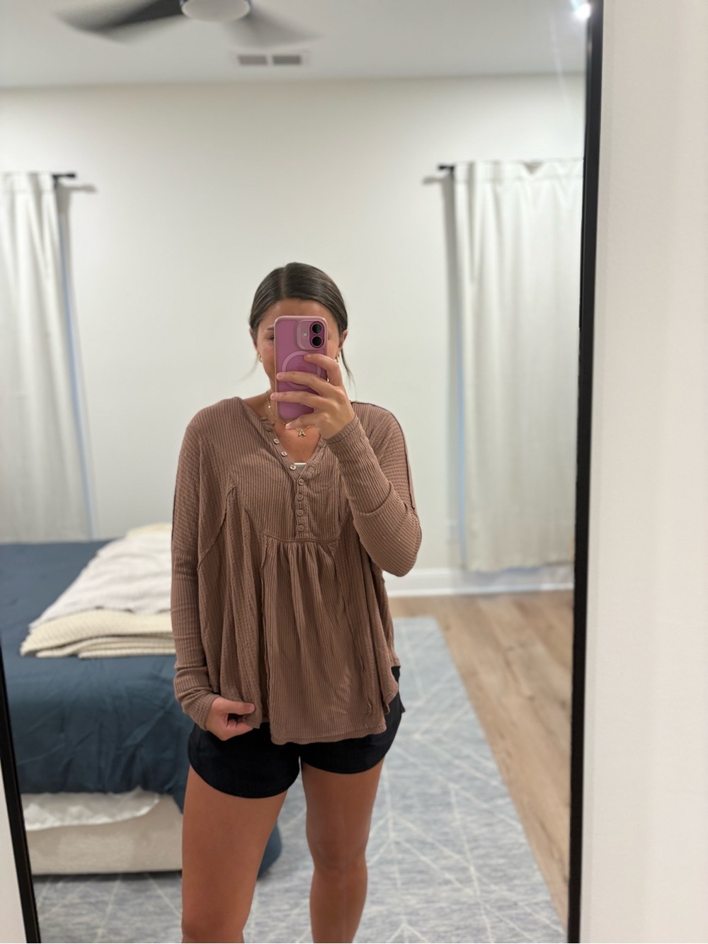 Free People Leo Henley Top Size XS